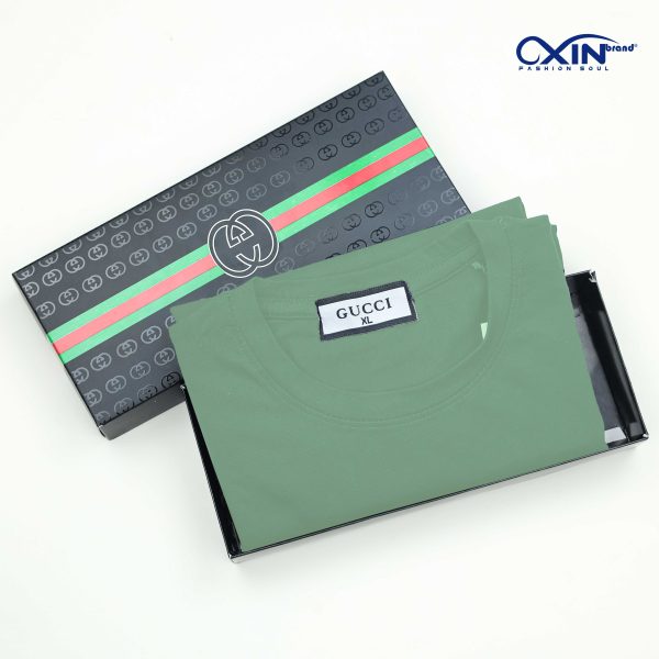Premium Gucci T-Shirt Olive - Image 3