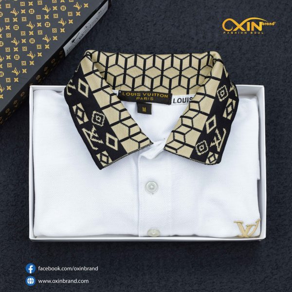 Premium Louis Vuitton Polo White - Image 3