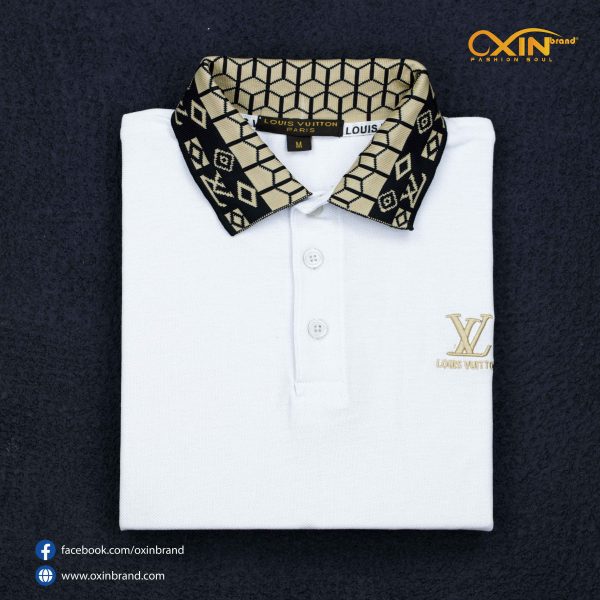 Premium Louis Vuitton Polo White - Image 2