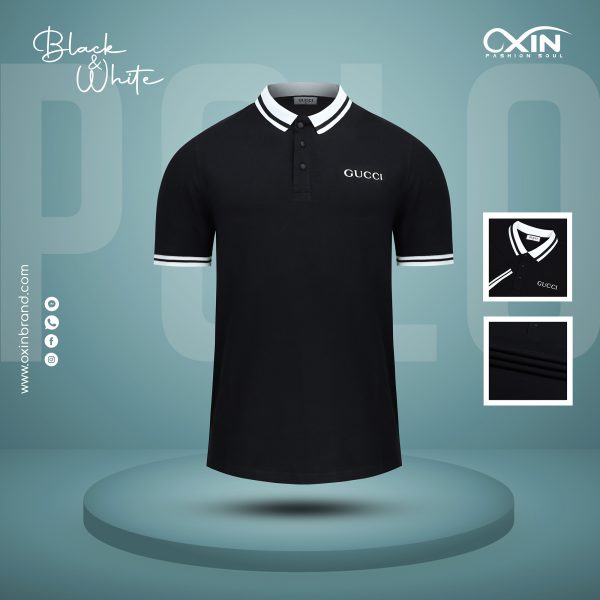 PREMIUM GUCCI POLO SHIRT BLACK-OX-2202